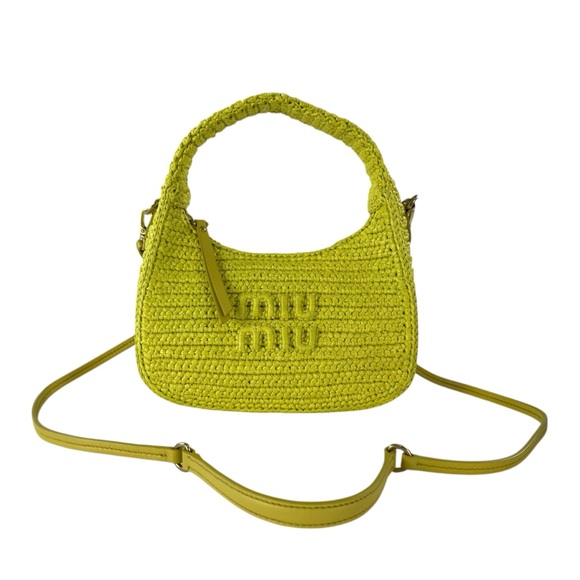Miu Miu Wander Hobo Crochet Mini Two Way Bag - Picture 2 of 11